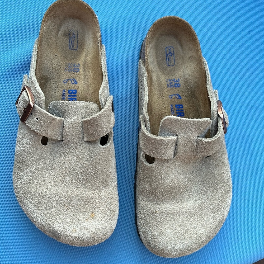 Birkenstock. Boston Soft Footbed. Taupe.